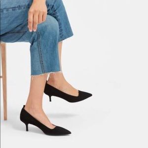 Everlane black editor heels